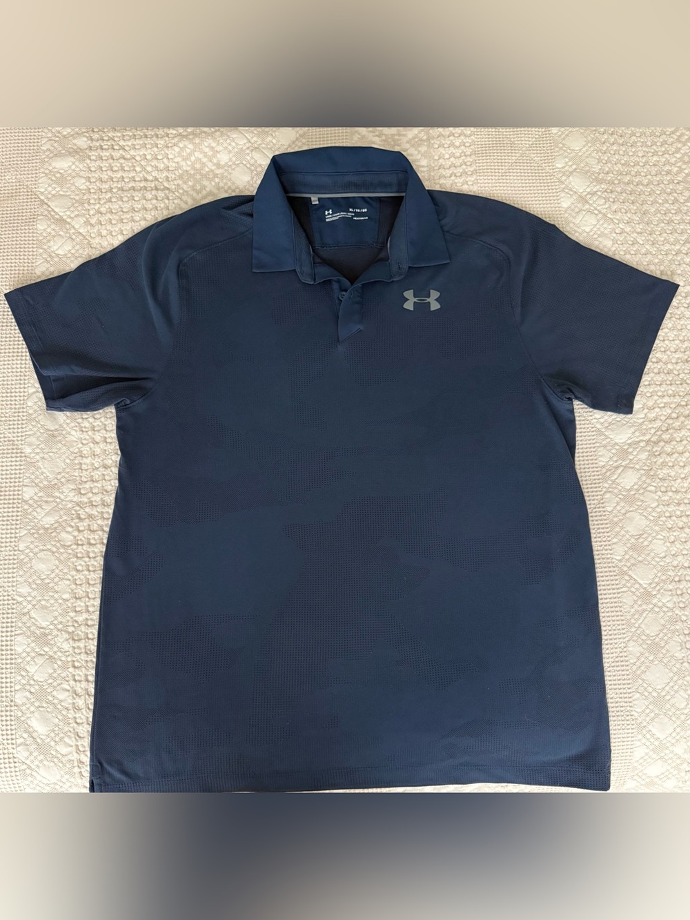 Under Armour Navy Blue Men's Athletic Polo Size XL